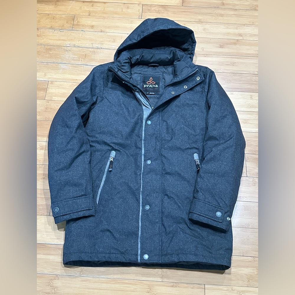 Prana Dark Gray Puffer Jacket